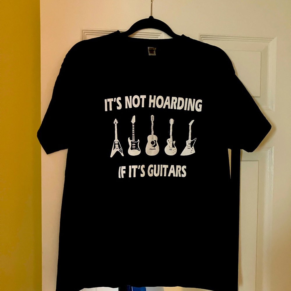 Funny men’s guitar t shirt (worn once)